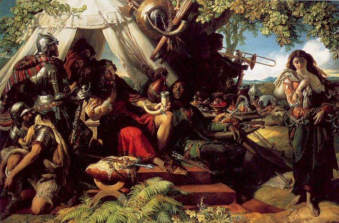 Maclise, Daniel King Cophetua and the Beggarmaid Sweden oil painting art